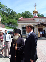 Архиепископ Вениамин и губернатор Сергей Дарькин
