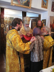 Кавалерово, Божественная литургия в храме свв. царственных мучеников 