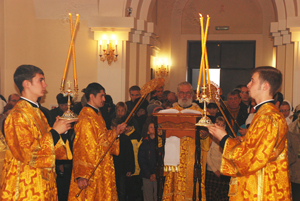 Соборное архиерейское служение в Покровском храме