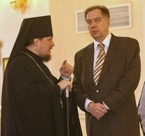 Фото, Епископ Сергий встретился с министром культуры и массовых коммуникаций А. Соколовым