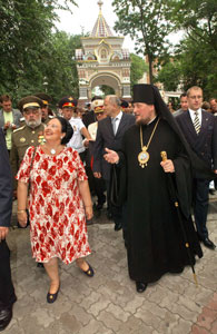 Фото, епископ Уссурийский Сергий и глава Российского императорского дома