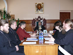 Фото. Владивосток, заседание педагогического совета Епархиального духовного училища