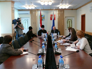 Пресс-конференция в здании Администрации Приморского края