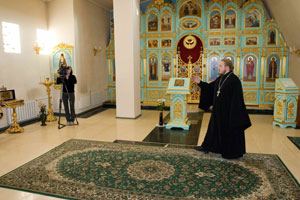 Фото, журналисты Владивостока посетили храм св. преп. Серафима Саровского
