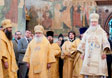Патриарху Кириллу в Успенском соборе Московского Кремля сослужили архиереи и клир Приморской митрополии