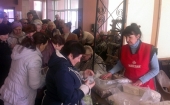 В апреле Синодальный отдел по церковной благотворительности передал Донецкой епархии 23 тонны гуманитарной помощи
