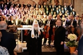 Святейший Патриарх Кирилл принял участие в открытии хоровой программы XV Московского Пасхального фестиваля