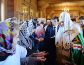 Святейший Патриарх Кирилл совершил молебен в Иверском кафедральном соборе г. Воркуты
