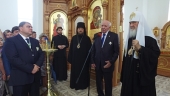 Святейший Патриарх Кирилл посетил Александро-Невский храм в селе Большое Сотниково Орловской области
