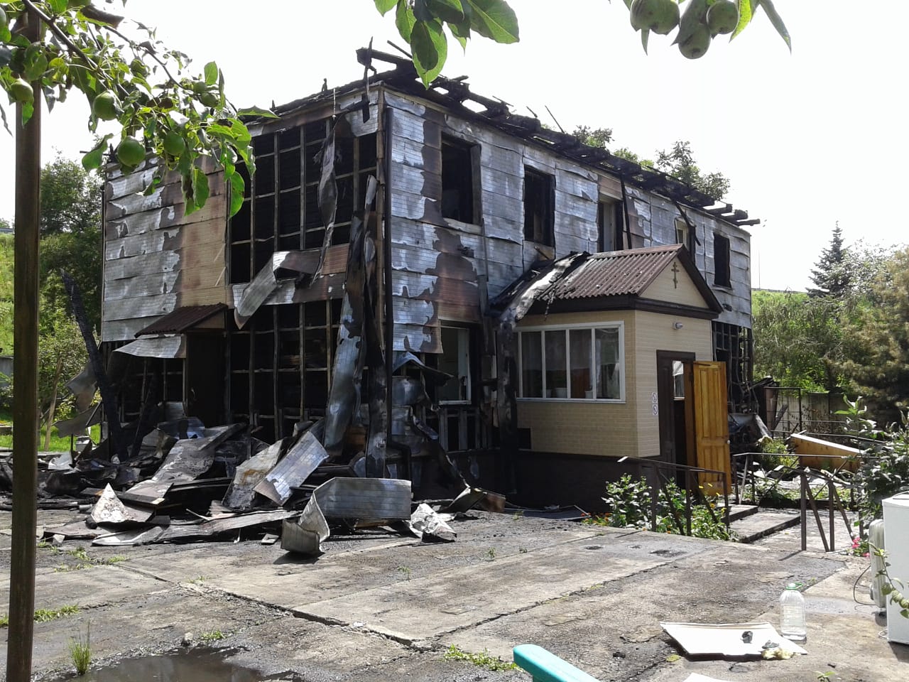 Келейный корпус Марфо-Мариинского женского монастыря пострадал в огне