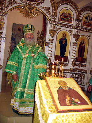 Литургия в честь обретение честных мощей Преподобного Сергия, игумена Радонежского