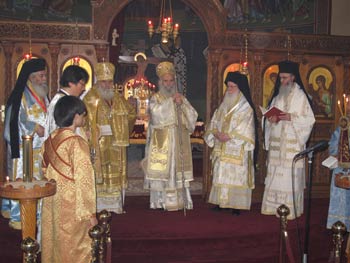Корейская делегация с епископом Уссурийским Сергием
