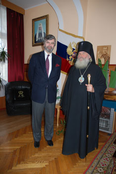 Посол Франции и архиепископ Владивостокский и Приморский Вениамин