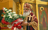 Фото, архиепископ Вениамин принимает поздравления в день ангела