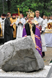 Состоялось освящение закладного камня памятника святым Петру и Февронии
