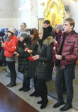 Студенты владивостокских вузов молились за богослужением в Покровском соборе в день святой Татианы