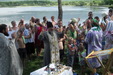 Более 40 человек приняли Таинство Крещения в Евсеевке