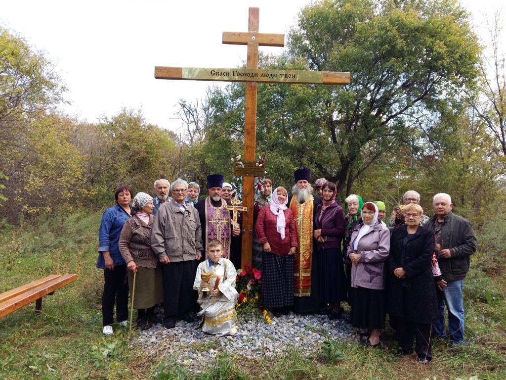 На месте убиения Павла Лазарева освятили Крест