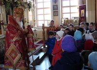 Митрополит Вениамин молился в храме при Православной гимназии