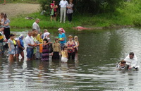 Крещение на реке Кроуновке