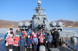 Воспитанники воскресной школы из г. Фокино посетили гвардейский крейсер 