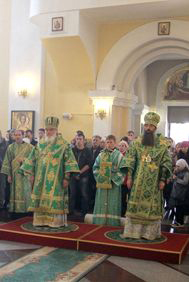 Соборное служение к 700-летию святого Сергия Радонежского прошло в Покровском храме