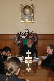 Состоялась рабочая встреча митрополита Владивостокского и Приморского Вениамина с благочинными Владивостокской епархии