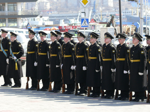 Фото, торжественная церемония в честь 102-ой годовщины образования подводных сил