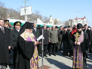 Фото, торжественная церемония в честь 102-ой годовщины образования подводных сил