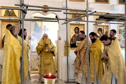 Соборное служение духовенства в Лесозаводске