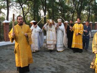 Фото, освящение Никольского храма