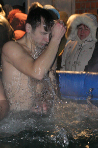 фото, крещенское купание 