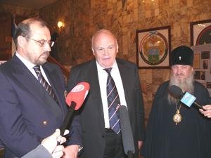 Фото, архиепископ Феофан принял участие в рабочей встрече с Секретарем Общественной палаты