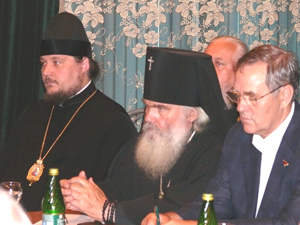 Фото, архиепископ Феофан принял участие в рабочей встрече с Секретарем Общественной палаты