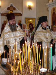 Панихида по погибшим морякам в Покровском соборе