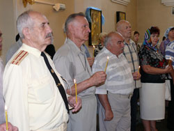 Панихида по погибшим морякам в Покровском соборе