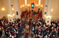 Фото, пасхальная служба