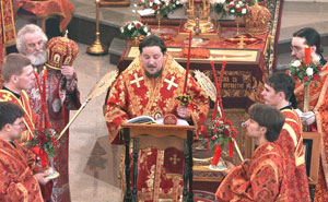 Фото, пасхальная служба