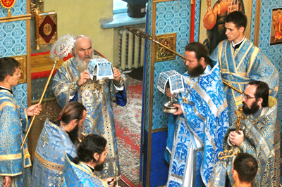 Архиерейское богослужение в Порт-Артурском храме