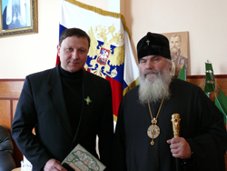 фото, награждение А. Ролика орденом св. мч. Трифона III степени