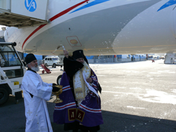 Фото, освящение самолетов