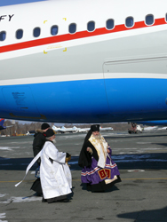 Фото, освящение самолетов