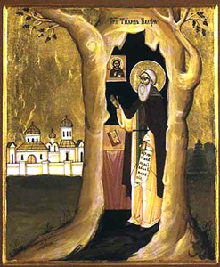 Икона прп. Тихона Калужского