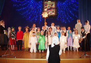 Фото, рождественский концерт воскресных школ