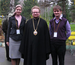 Фото. Москва, члены Координационного совета православного молодежного движения Приморского края Варвара Шалунова и Сергей Качев