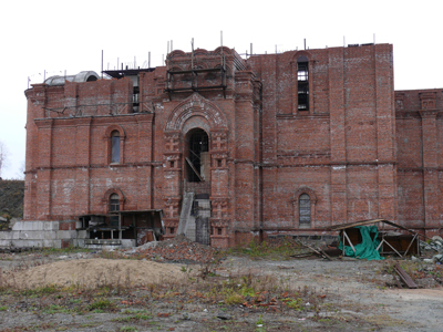 фото. Строящийся храм Казанской иконы Божией Матери в г. Находке