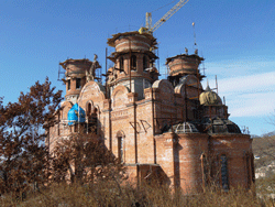 Фото. Находка, строительство Казанского собора 