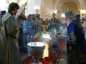 Фото. Владивосток. Архиепископ Вениамин, престольный праздник Покровского кафедрального собора