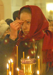 Фото. Владивосток, соборное богослужение в день Рождества Христова