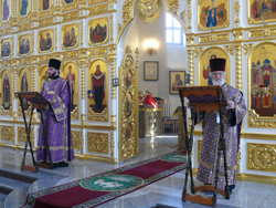 Божественная литургия в Покровском кафедральном соборе в честь праздника Торжества Православия